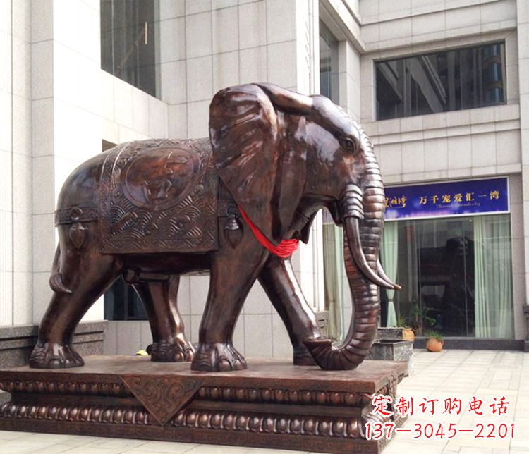 辽阳铜雕企业招财大象