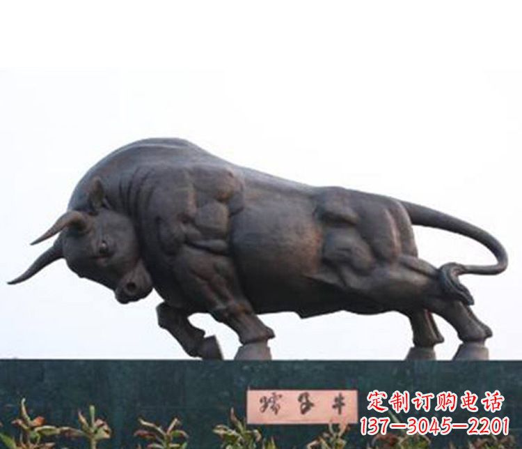 辽阳铜雕孺子牛动物雕塑