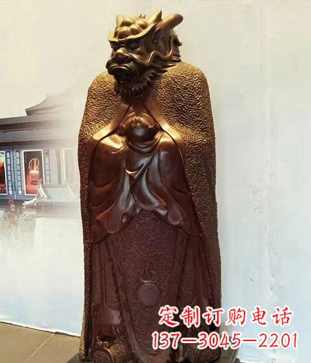 辽阳铜雕兽首人身十二生肖