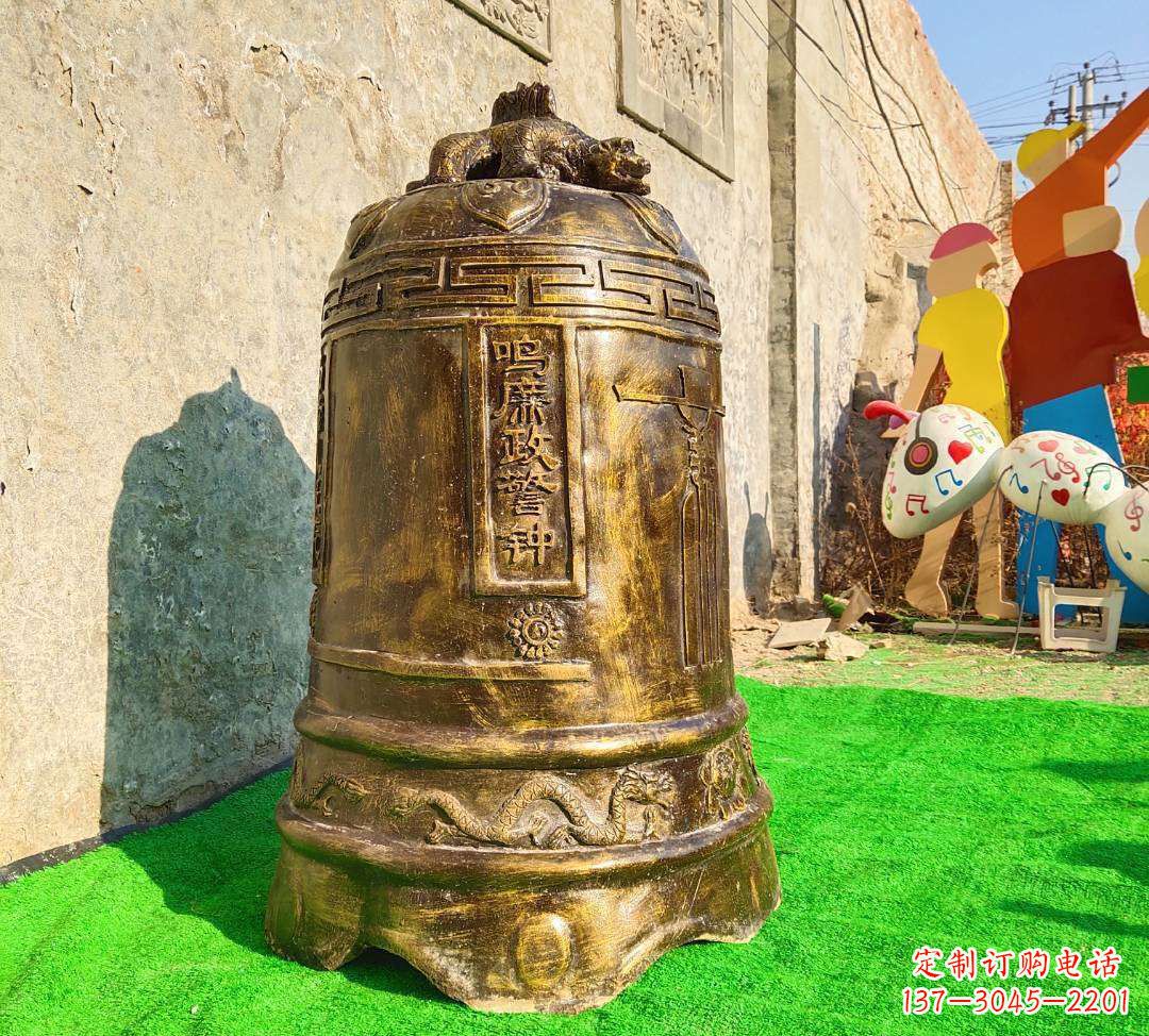 辽阳铜雕寺庙警钟雕塑摆件