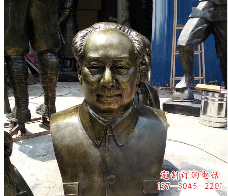 辽阳铜雕伟人毛主席胸像