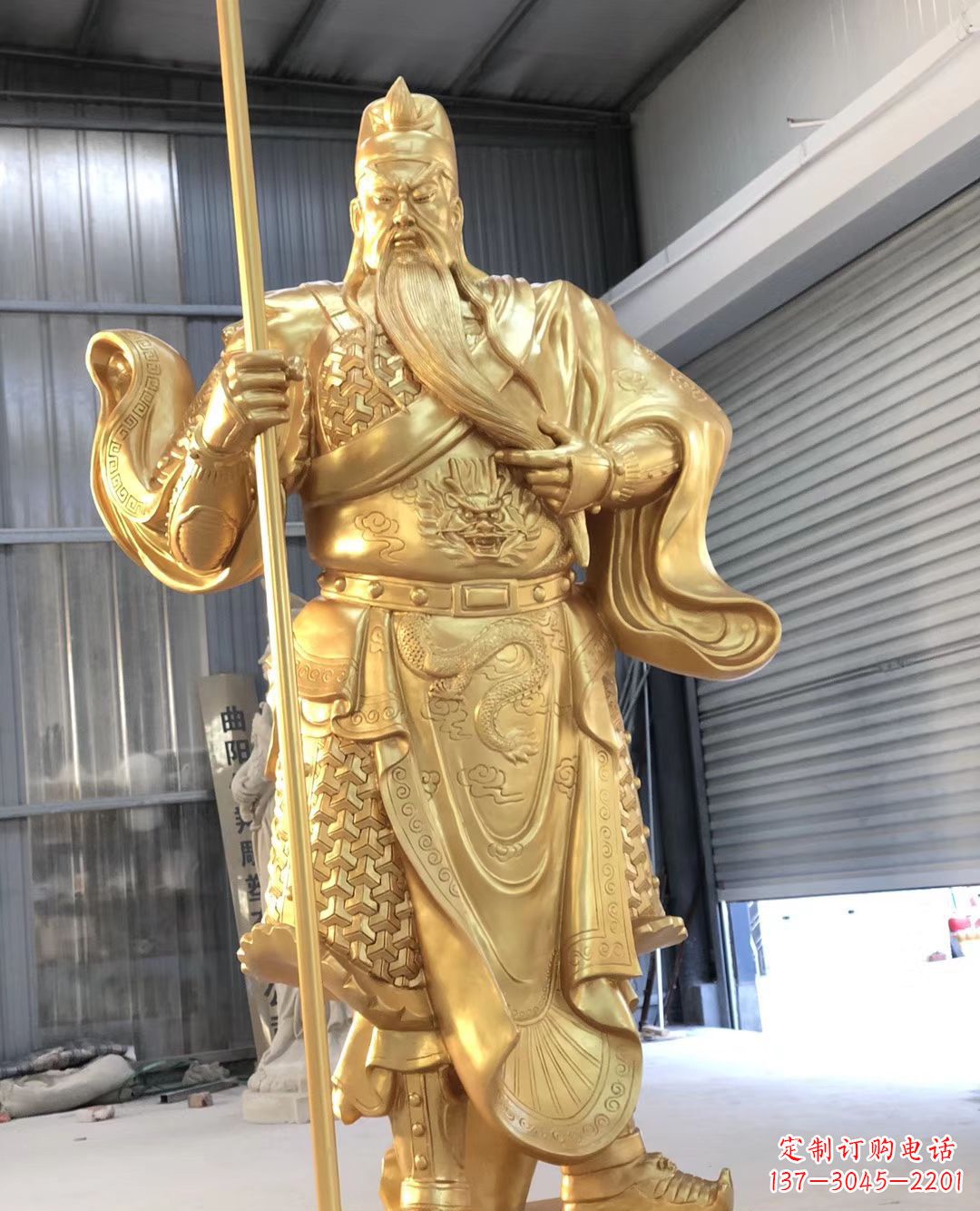 辽阳铜雕武财神雕塑