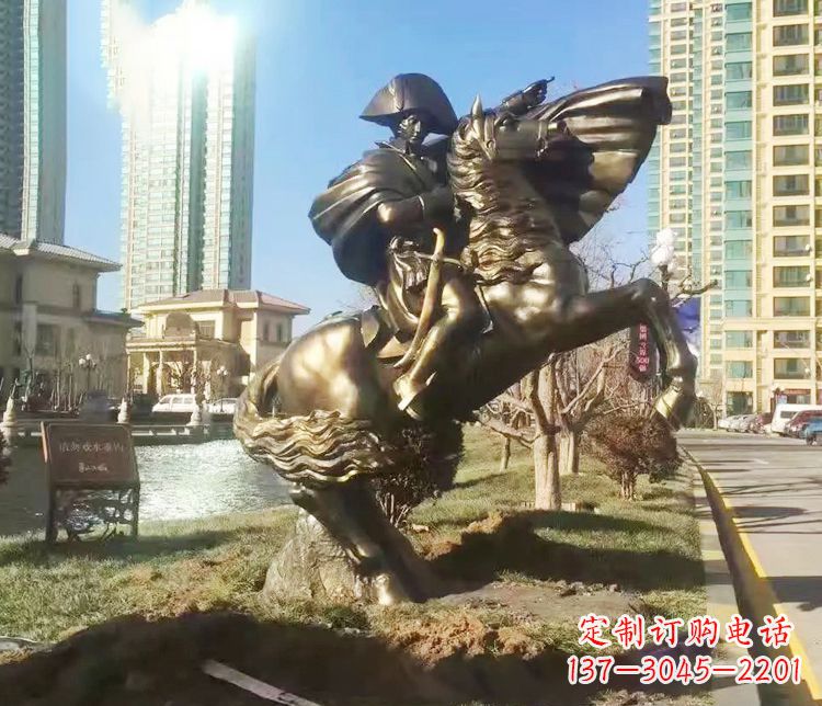 辽阳铜雕西方骑马雕塑人物