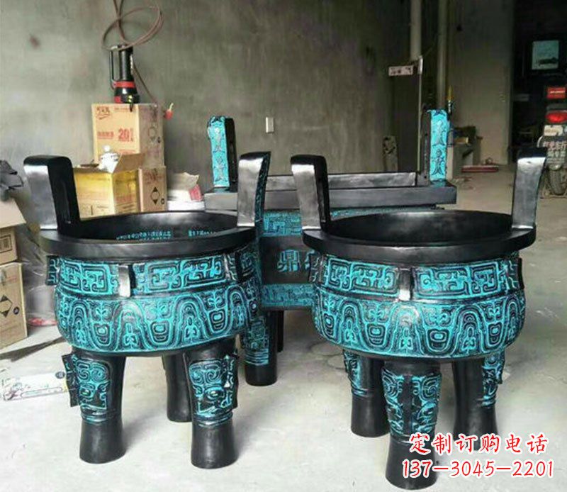 辽阳铜雕香炉寺庙香炉雕塑