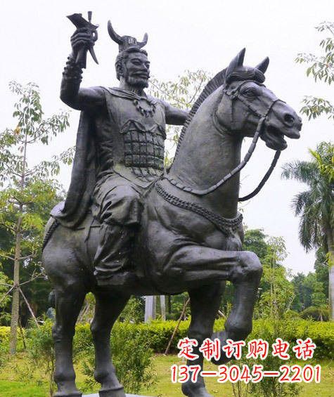 辽阳铜雕炎帝骑马