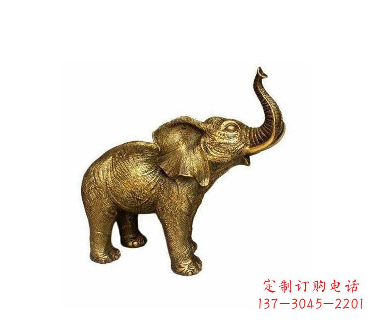 辽阳铜雕园林动物小象雕塑