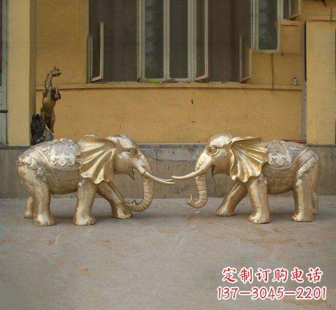 辽阳铜雕招财小象