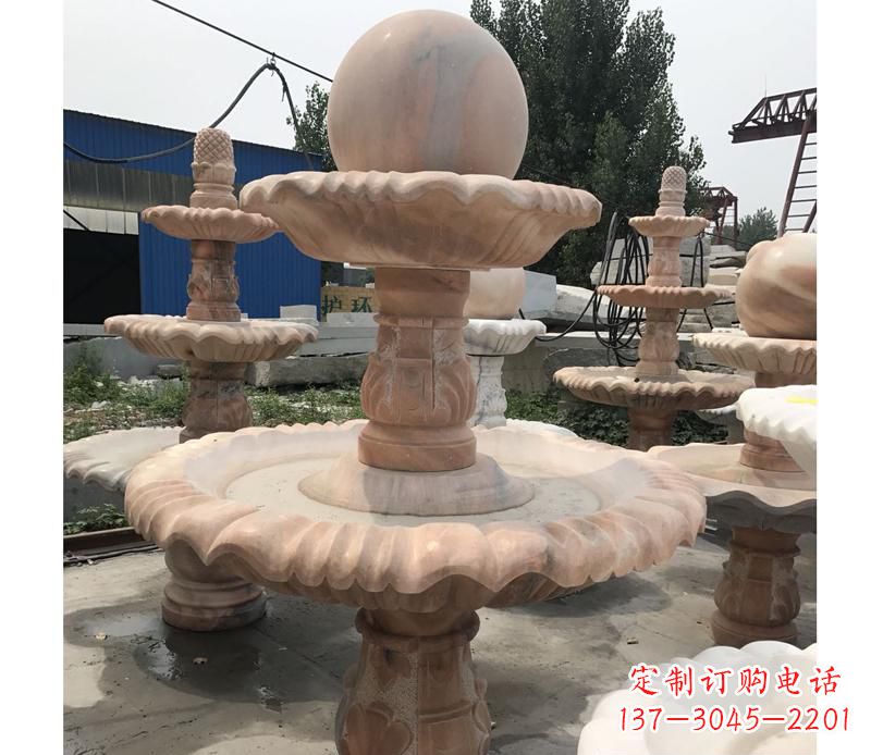 辽阳晚霞红景观风水球雕塑
