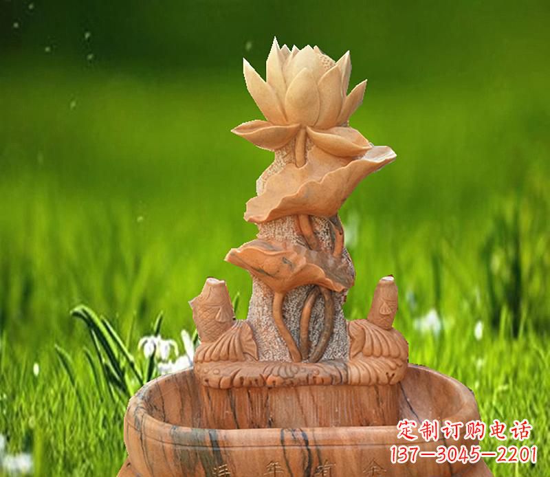 辽阳晚霞红景观荷花水池