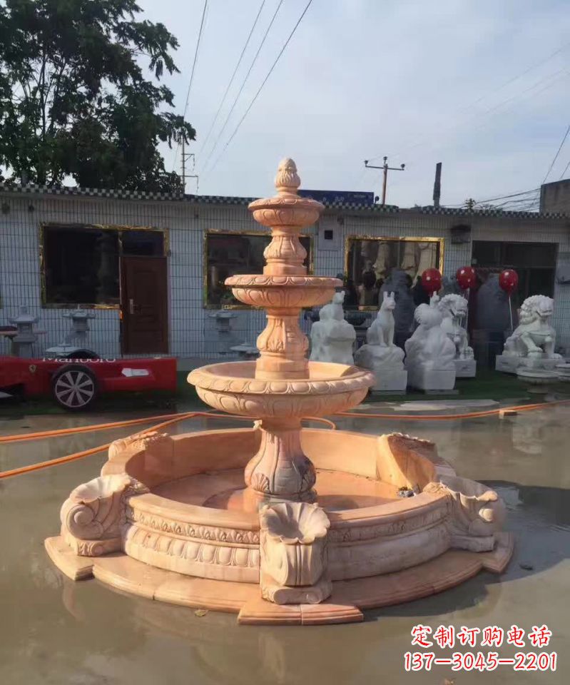 辽阳晚霞红欧式流水喷泉