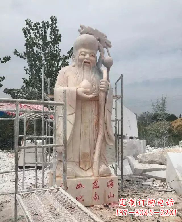 辽阳晚霞红神像老寿星雕塑
