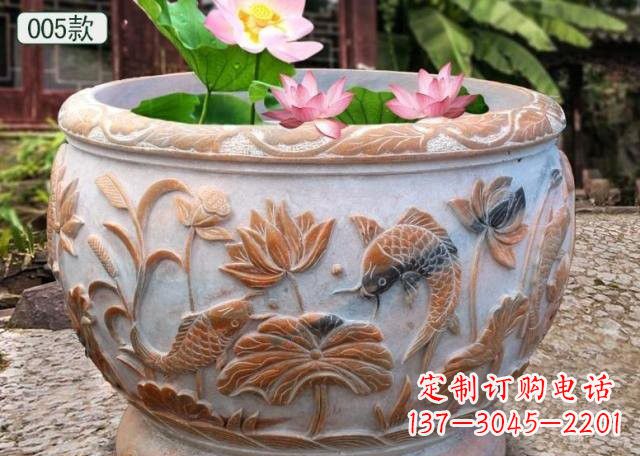 辽阳晚霞红水缸鱼缸雕塑