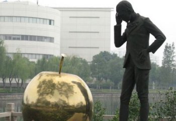 辽阳中领雕塑：专业定制精美牛顿铜雕