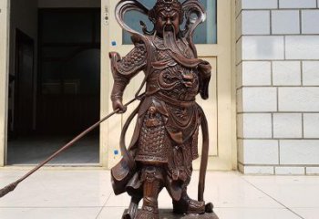 辽阳唯美古典风格关公铜雕像