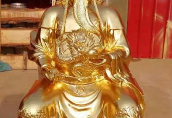 辽阳传承经典，漆金关公神像雕塑