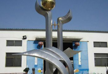 辽阳中领雕塑：不锈钢树叶雕塑，精美绝伦