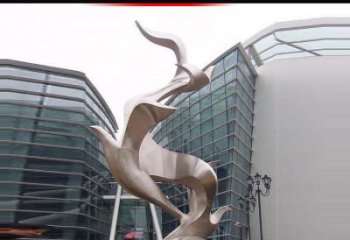 辽阳不锈钢雄鹰雕塑，永久定制精美景观