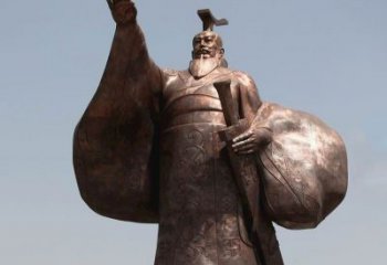 辽阳秦始皇铜雕精美塑像，让历史回溯至您身边