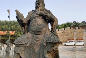 辽阳青石关公雕塑，让您的家居更加古典优雅