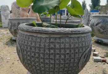 辽阳荷花鱼石雕塑，精美雕塑展现浪漫情怀