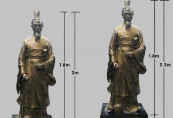 辽阳民族英雄屈原铜雕塑