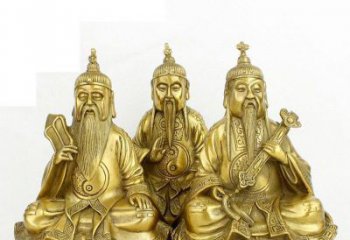 辽阳三清祖师神像铜雕，古典经典展现