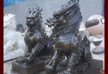 辽阳中领雕塑的麒麟铜雕是塑造精美的工艺结果。…