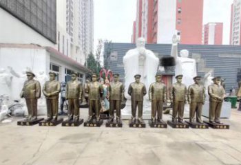 辽阳英勇战士铜雕，荣耀永载史册