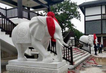 辽阳迎接观音祝福的精美大象观音栏杆