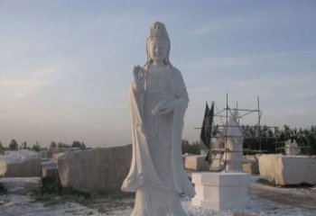 辽阳现代艺术风格观音石雕塑