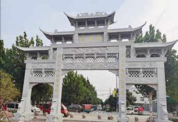 辽阳石雕牌坊-人物雕塑定制