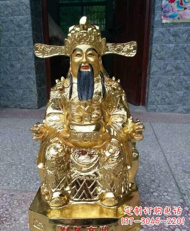 辽阳文财神铜雕