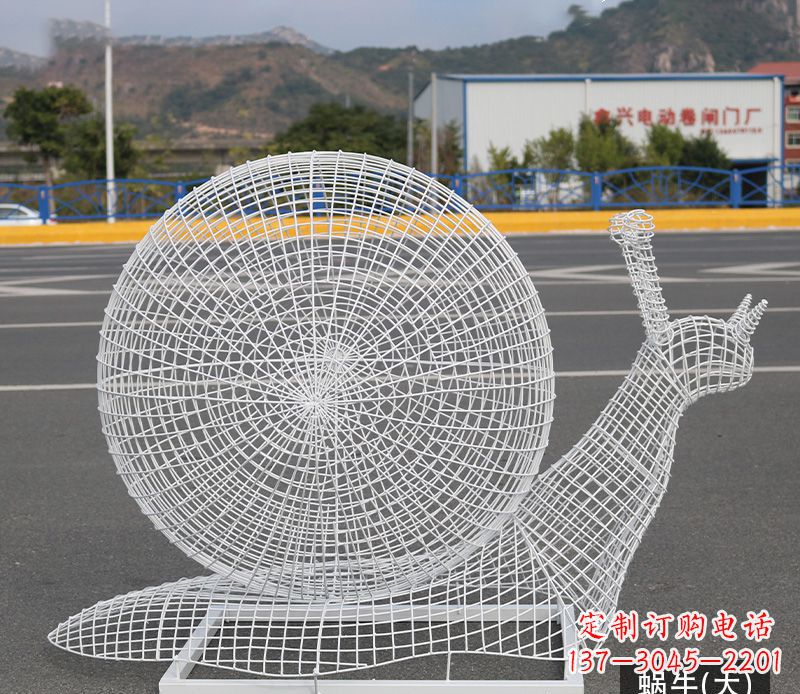 辽阳蜗牛镂空不锈钢景观雕塑