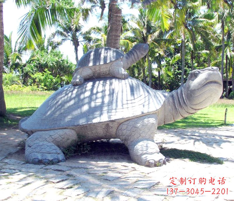 辽阳乌龟母子石雕