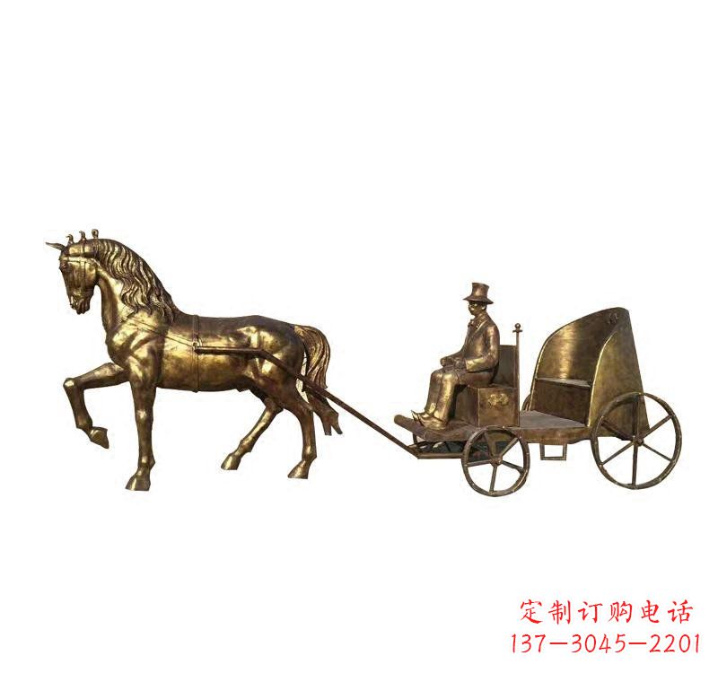 辽阳西方马车铜雕