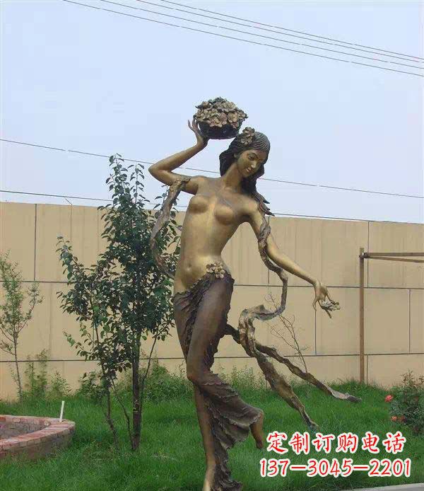 辽阳西方美女公园人物铜雕