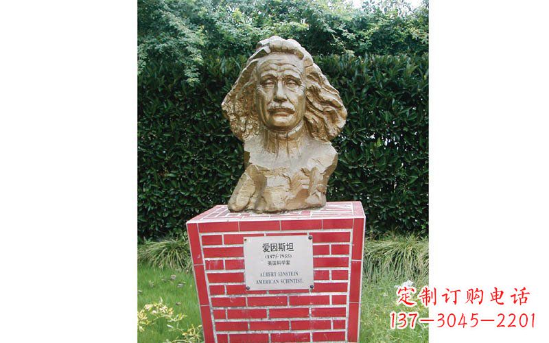 辽阳西方名人爱因斯坦头像铜雕