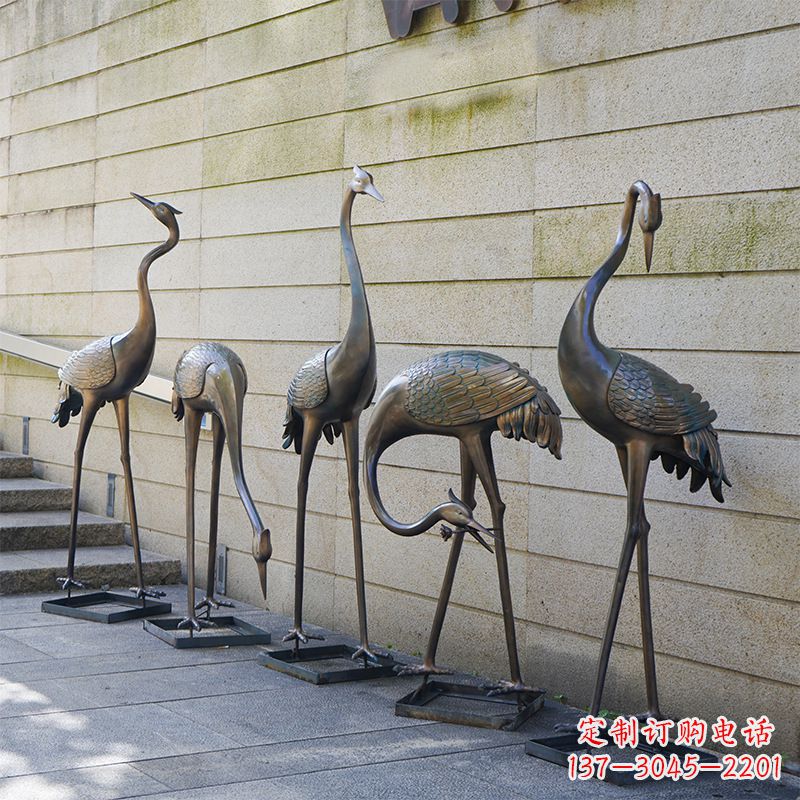 辽阳仙鹤不锈钢雕塑