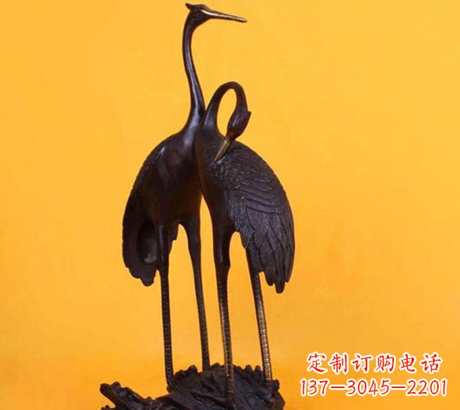 辽阳仙鹤雕塑铜