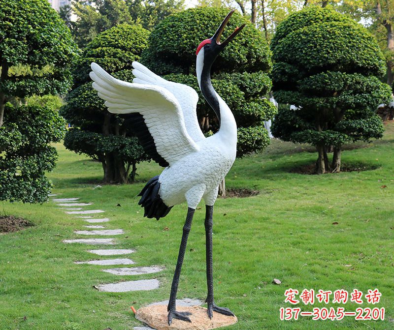 辽阳仙鹤金属雕塑