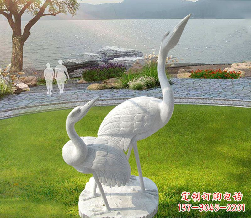 辽阳仙鹤石雕公园动物雕塑