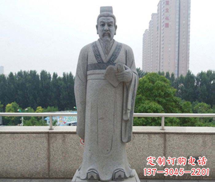 辽阳先秦法家代表人物商鞅石雕