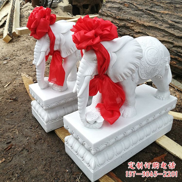 辽阳现代石雕大象
