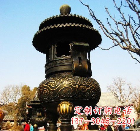 辽阳香炉铜雕塑