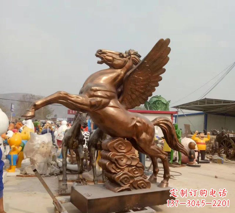 辽阳祥云飞马铜雕