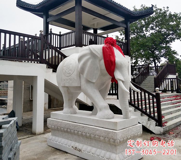 辽阳小孩大象石雕