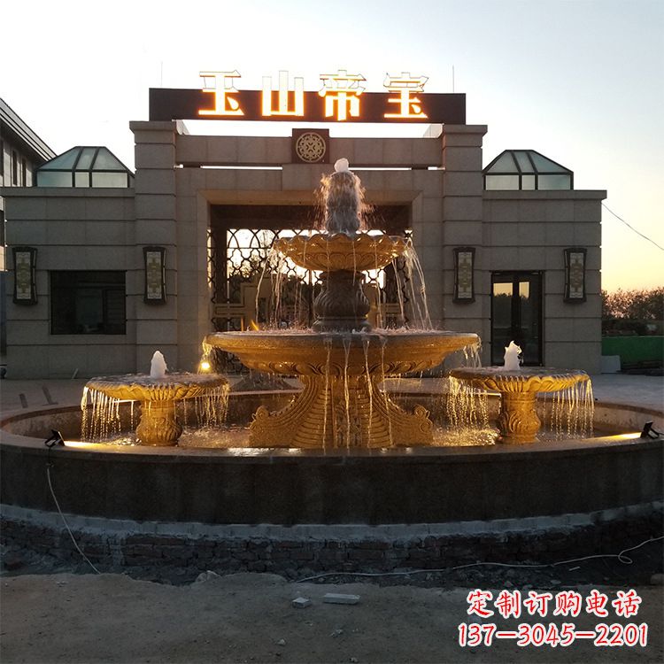 辽阳小区广场欧式水景石雕喷泉