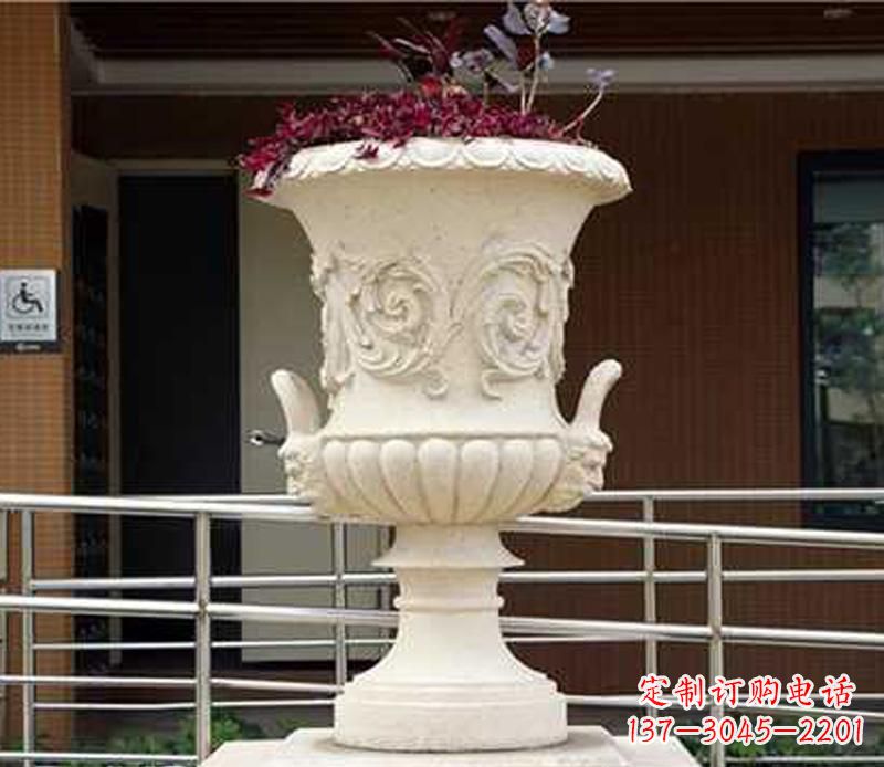 辽阳小区花盆景观石雕