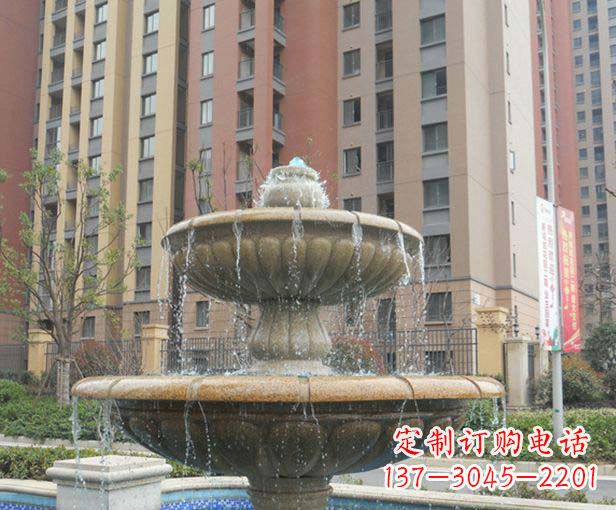 辽阳小区景观大理石喷泉石雕