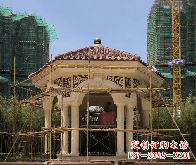 辽阳小区景观欧式凉亭石雕